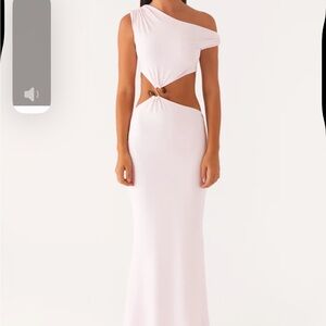 Peppermayo One-Shoulder White Dress